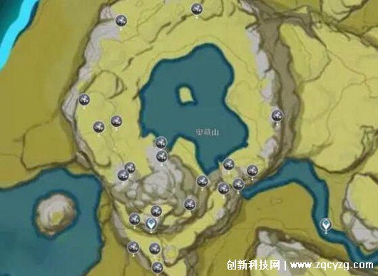 原神白铁块哪里多，奥藏山最多最集中(附各地区采集点地图)