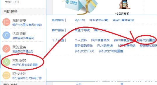 手机服务密码怎么查，无法查询只能通过自助服务重置密码