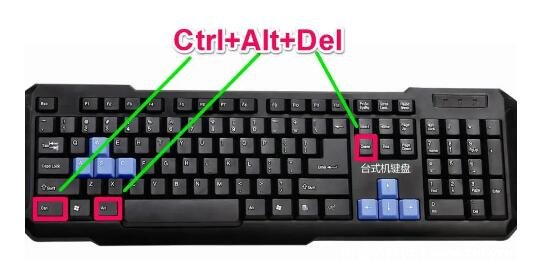 电脑黑屏按哪三个键恢复，可按ctrl+alt+delete组合键恢复
